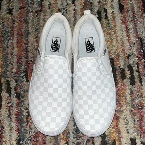 Checkered Slip On Vans